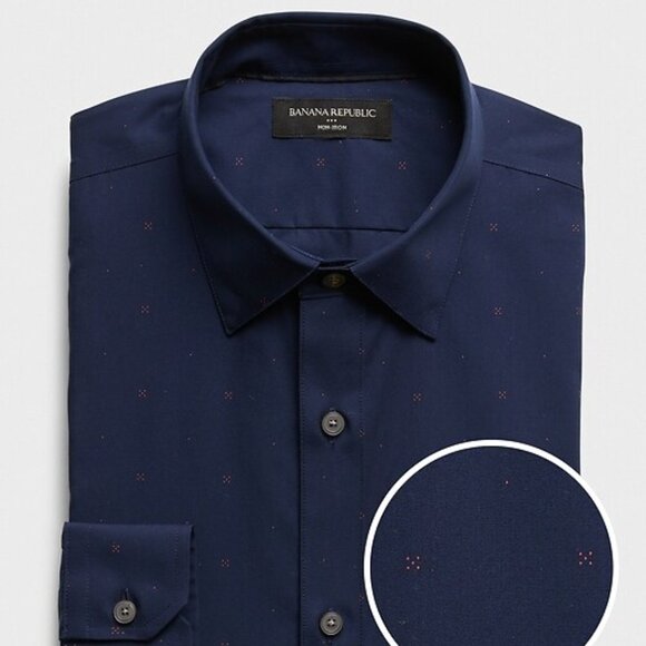 NEW Banana Republic Men's Slim Fit Non-Iron Dress Shirt - Picture 1 of 8
